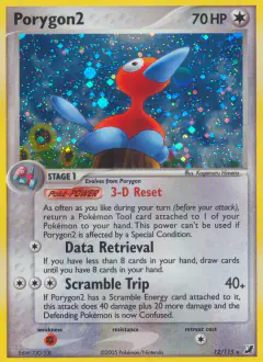 Porygon2 12/115 Rare Holo card from Unseen Forces