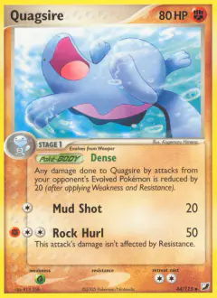 Quagsire 44/115 Uncommon card from Unseen Forces