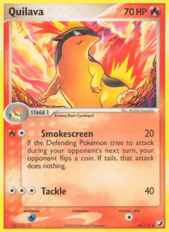 Quilava 45/115 Uncommon card from Unseen Forces
