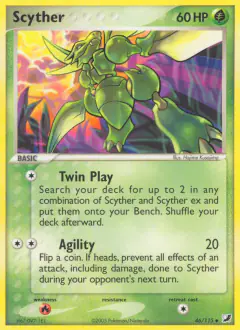Scyther 46/115 Uncommon card from Unseen Forces