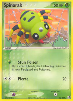 Spinarak 75/115 Common card from Unseen Forces