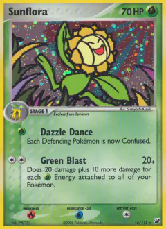 Sunflora 16/115 Rare Holo card from Unseen Forces