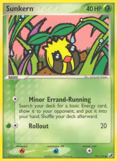 Sunkern 76/115 Common card from Unseen Forces