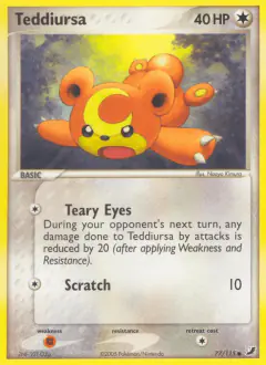 Teddiursa 77/115 Common card from Unseen Forces