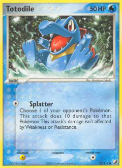 Totodile 78/115 Common card from Unseen Forces