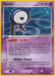 Unown A/28 Rare card from Unseen Forces