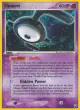 Unown E/28 Rare card from Unseen Forces