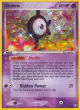 Unown K/28 Rare card from Unseen Forces