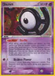 Unown U/28 Rare card from Unseen Forces