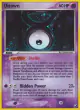 Unown V/28 Rare card from Unseen Forces