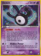 Unown W/28 Rare card from Unseen Forces