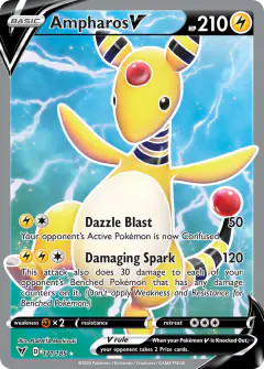 Ampharos V 171/185 Rare Ultra card from Vivid Voltage