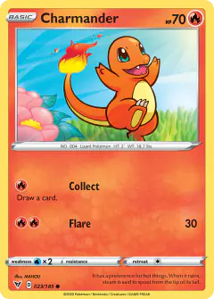 Charmander 023/185 Common card from Vivid Voltage