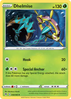 Dhelmise 019/185 Uncommon card from Vivid Voltage