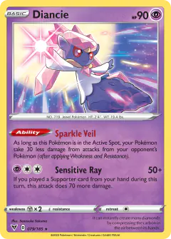 Diancie 079/185 Rare Holo card from Vivid Voltage