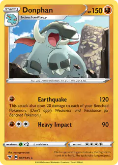 Donphan 087/185 Rare card from Vivid Voltage