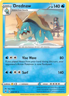 Drednaw 039/185 Rare card from Vivid Voltage