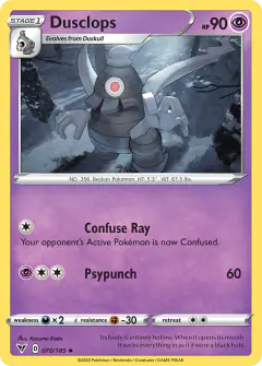 Dusclops 070/185 Uncommon card from Vivid Voltage