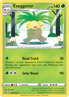Exeggutor 005/185 Rare card from Vivid Voltage