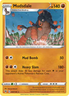 Mudsdale 097/185 Rare card from Vivid Voltage