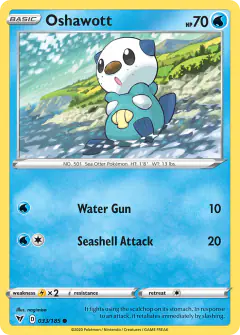 Oshawott 033/185 Common card from Vivid Voltage