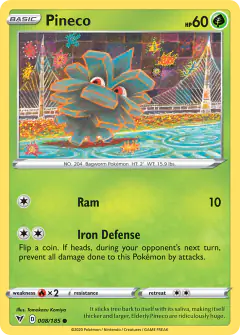 Pineco 008/185 Common card from Vivid Voltage