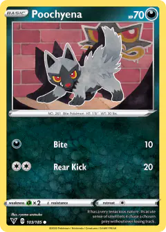 Poochyena 103/185 Common card from Vivid Voltage