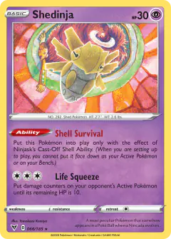 Shedinja 066/185 Rare card from Vivid Voltage