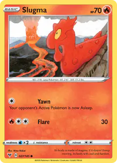 Slugma 027/185 Common card from Vivid Voltage