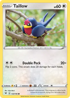 Taillow 133/185 Common card from Vivid Voltage