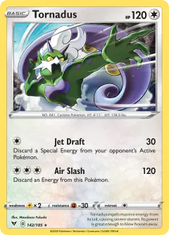Tornadus 142/185 Rare Holo card from Vivid Voltage