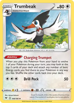 Trumbeak 144/185 Uncommon card from Vivid Voltage
