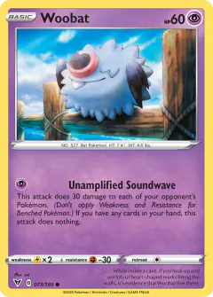 Woobat 073/185 Common card from Vivid Voltage