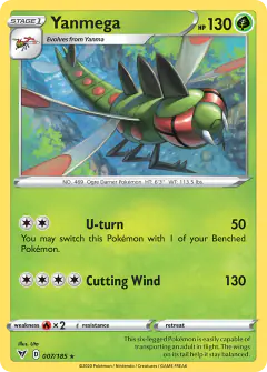 Yanmega 007/185 Rare card from Vivid Voltage