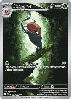 Accelgor 094/086 Illustration Rare card from White Flare