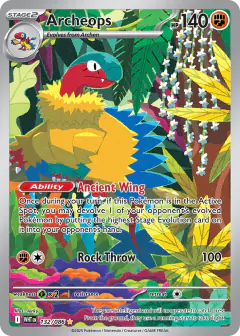 Archeops 132/086 Illustration Rare card from White Flare