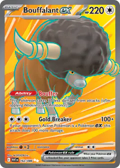 Bouffalant ex 162/086 Ultra Rare card from White Flare