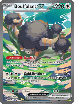 Bouffalant ex 170/086 Special Illustration Rare card from White Flare