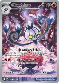 Chandelure 103/086 Illustration Rare card from White Flare