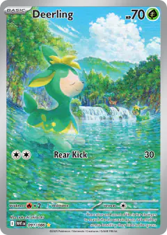 Deerling 091/086 Illustration Rare card from White Flare