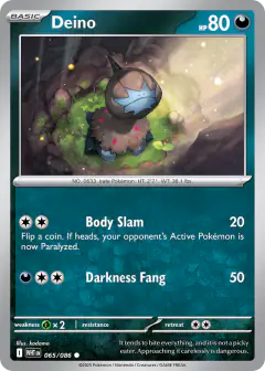Deino 065/086 Common card from White Flare