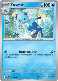 Dewott 022/086 Common card from White Flare