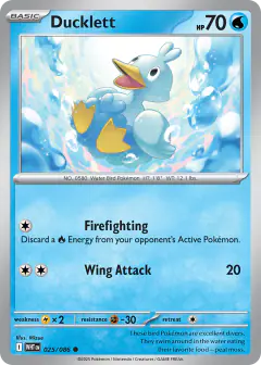 Ducklett 025/086 Common card from White Flare