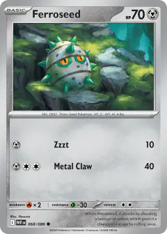 Ferroseed 068/086 Common card from White Flare