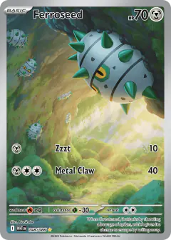 Ferroseed 148/086 Illustration Rare card from White Flare