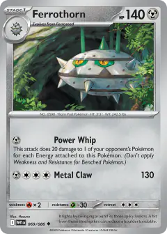 Ferrothorn 069/086 Uncommon card from White Flare