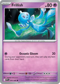 Frillish 044/086 Common card from White Flare