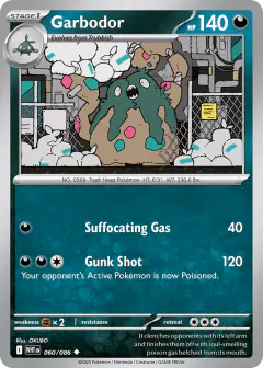 Garbodor 060/086 Uncommon card from White Flare