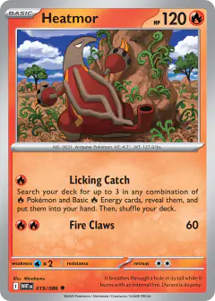 Heatmor 019/086 Uncommon card from White Flare