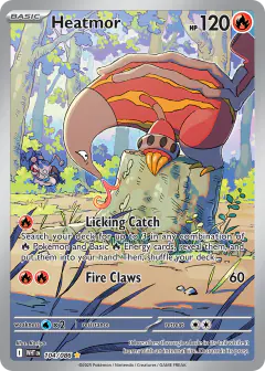 Heatmor 104/086 Illustration Rare card from White Flare